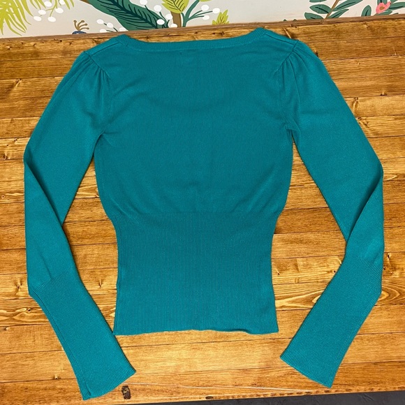 G By Guess Teal Fitted Sweater *EUC* - Picture 5 of 12
